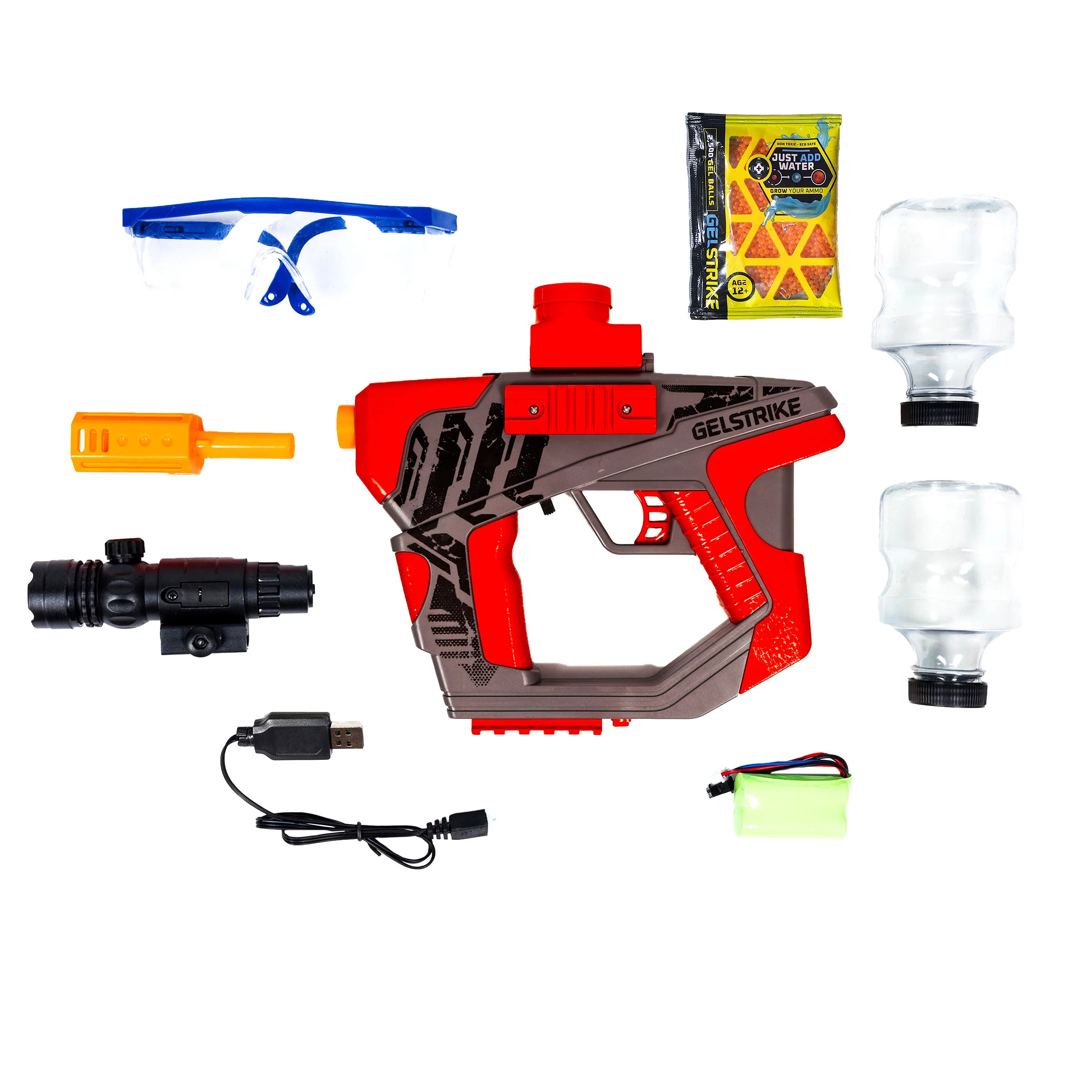 Gellyball kit with Laser | Delta Blaster | Gelstrike | Color: Lava Red - Image 6