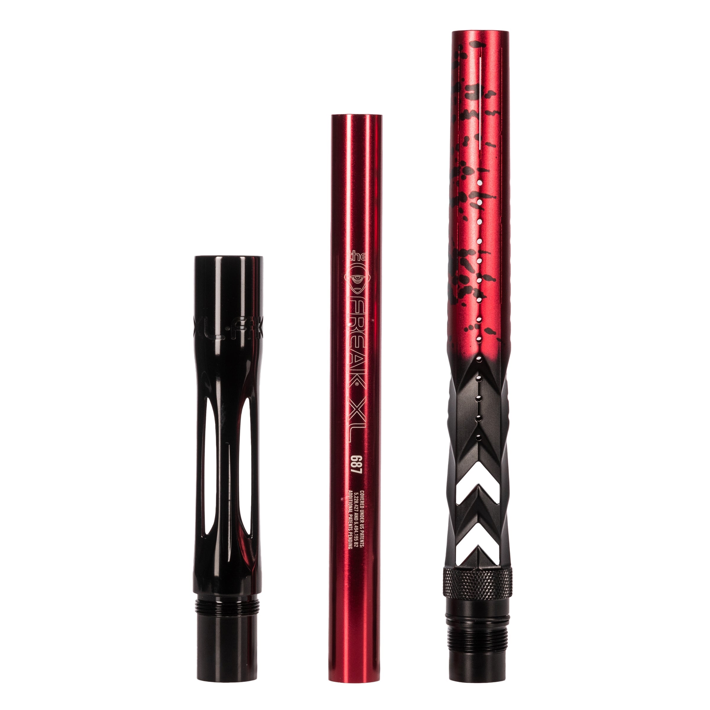 FXL Elite Fossil Barrel Tip - Fade Red/ Black Splash - Image 3