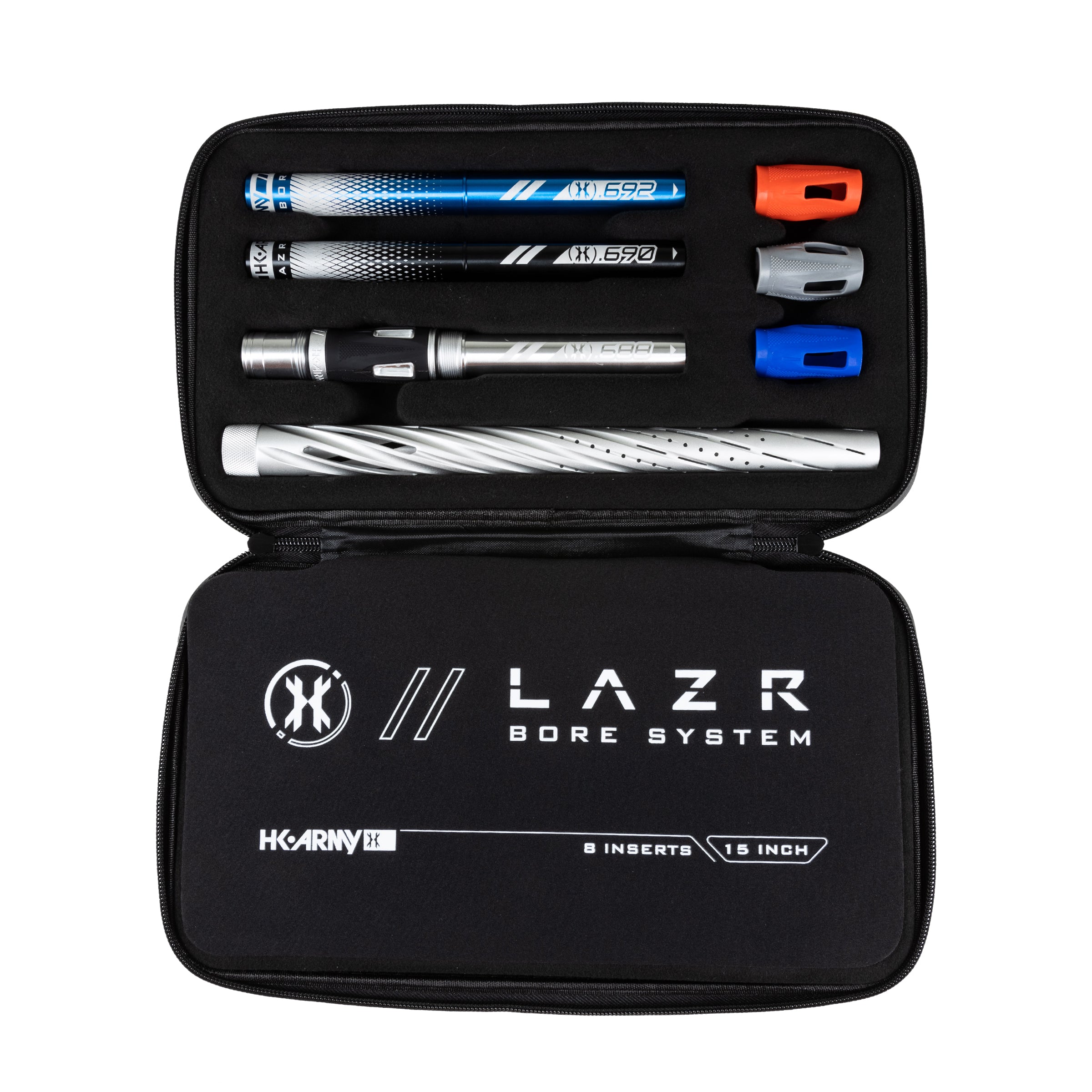 LAZR Elite Orbit Barrel Kit - 15' Dust Silver/Colored Inserts - Cocker Threads - Image 3