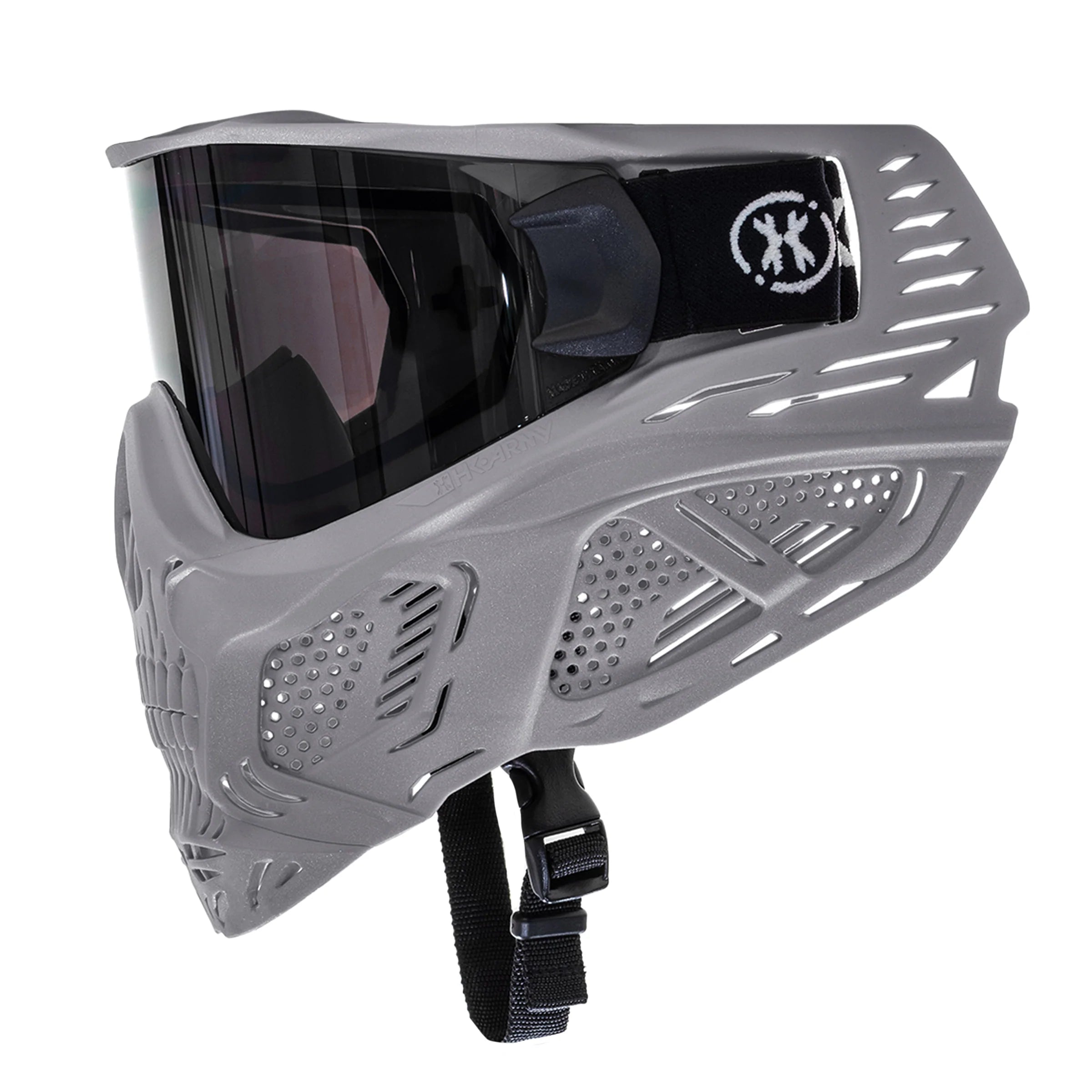 Hstl Skull Goggle "Tombstone" - Grey W/ Smoke Lens | Paintball Goggle | Mask | Hk Army - Image 2