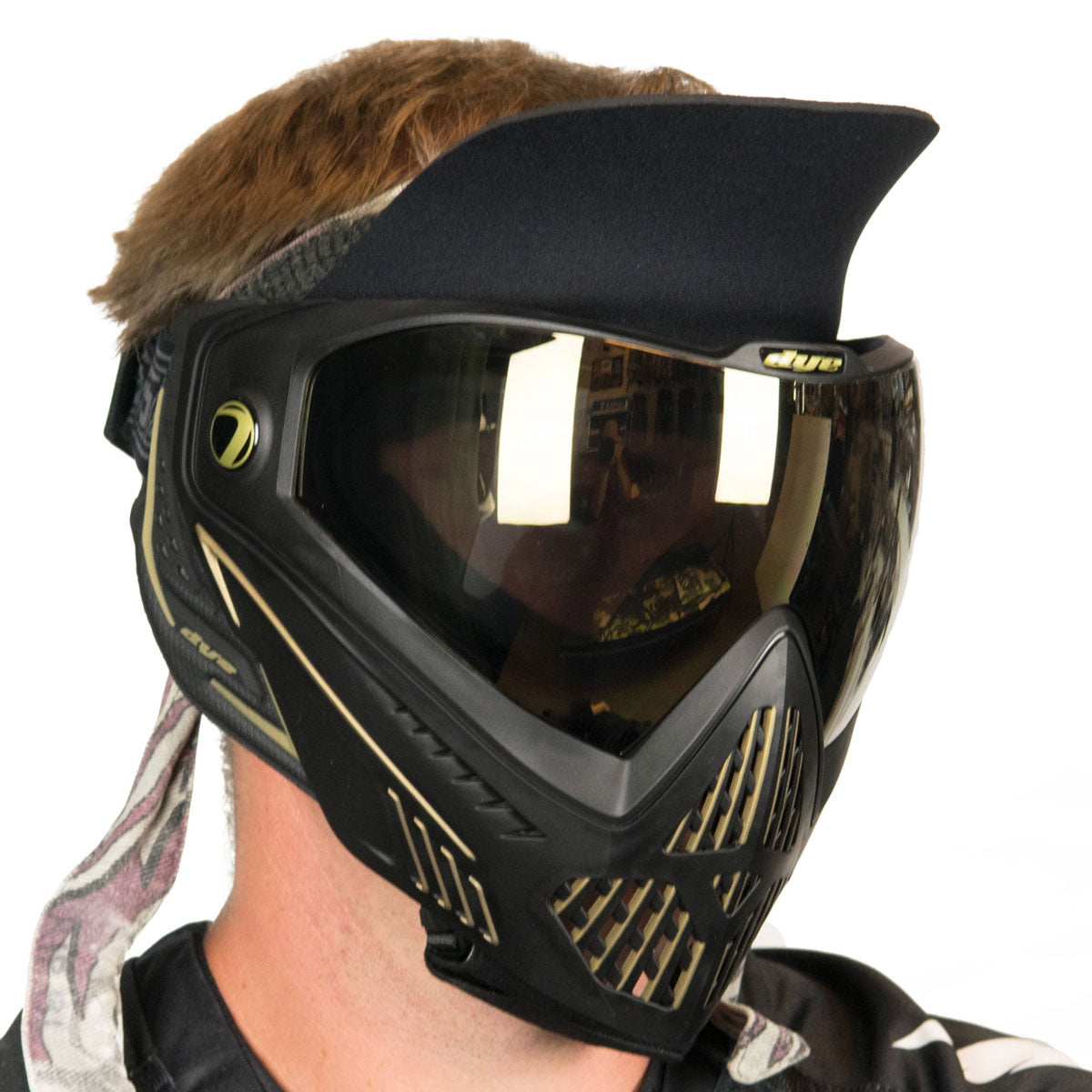 Vintage Duckbill Universal Paintball Visor, Black | Social Paintball - Image 3