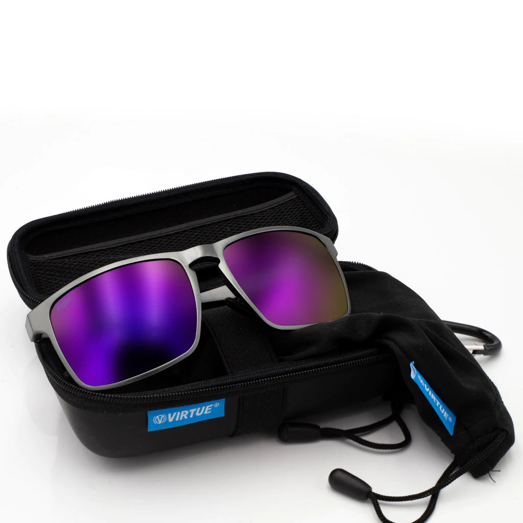 Virtue V-Inertia Polarized Sunglasses - Gunmetal Amethyst - Image 3