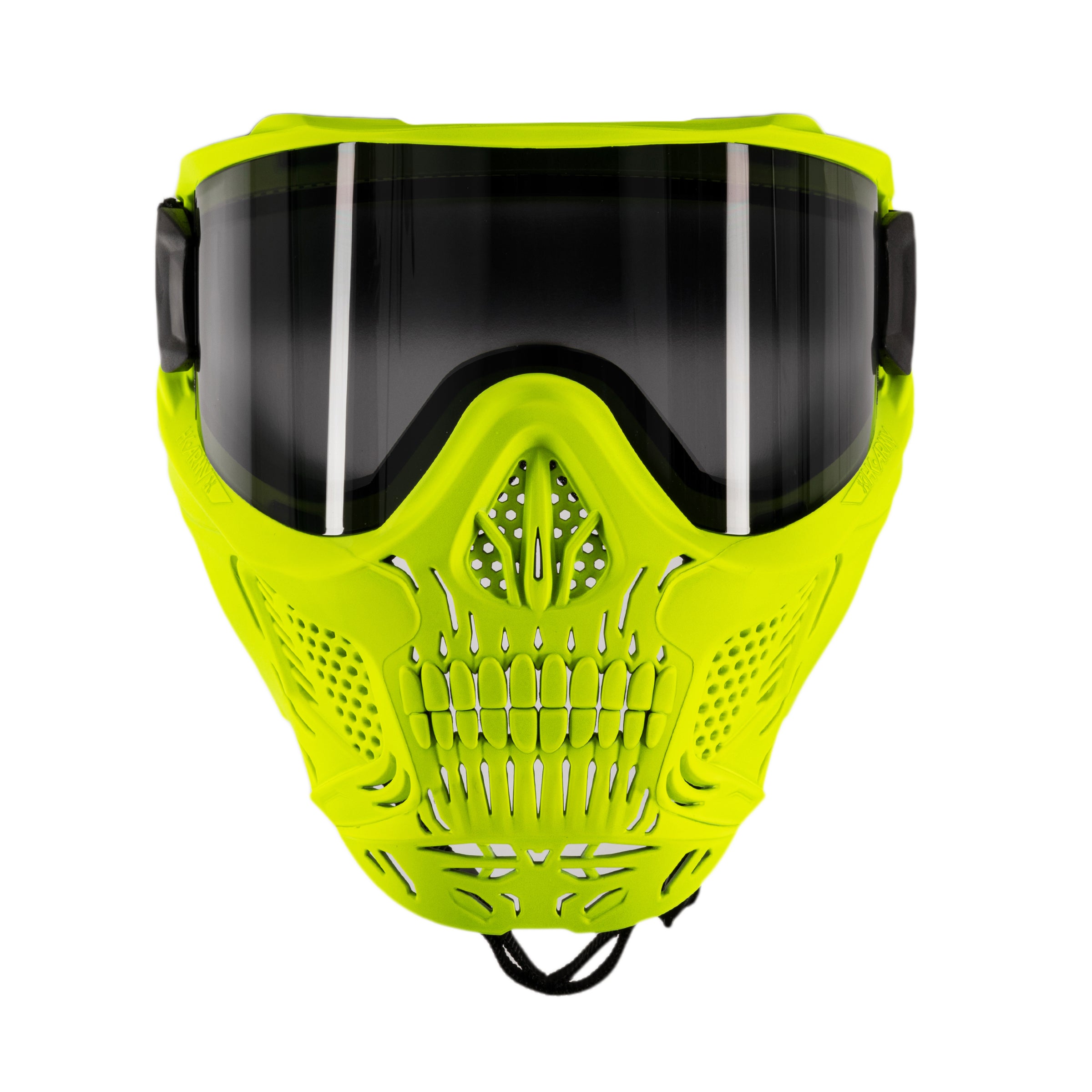 HSTL Skull Goggle "Neon Yellow" - W/ Smoke Lens | Paintball Goggle | Mask | Hk Army - Image 3